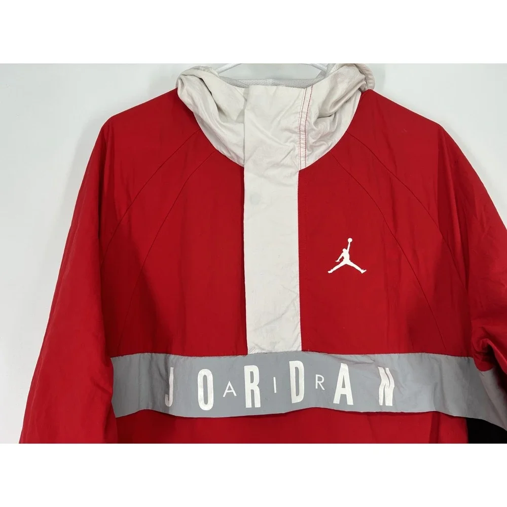 Nike Air Jordan Wings‎ Anorak Windbreaker Jacket Mens Medium Hooded 942729-657